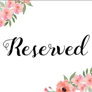 RESERVED listing ⭐️